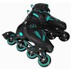 Łyżworolki NILS EXTREME Enzo NH382 2W1 (rozmiar 40-43) Czarno-turkusowy Zapięcie Klamra