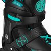Łyżworolki NILS EXTREME Enzo NH382 2W1 (rozmiar 32-35) Czarno-turkusowy Rozmiar 32 - 35
