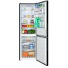 Lodówka HISENSE RB390N4GBE No frost 186cm Czarna (szkło) Licowane drzwi Szuflada z niższą temperaturą Liczba półek 3
