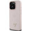 Etui GUESS Grained Hot Stamp Peony Triangle Logo MagSafe do Apple iPhone 16 Pro Max Różowy Seria telefonu iPhone