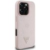Etui GUESS Grained Hot Stamp Peony Triangle Logo MagSafe do Apple iPhone 16 Pro Max Różowy Kompatybilność Apple iPhone 16 Pro Max
