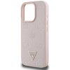 Etui GUESS Grained Hot Stamp Peony Triangle Logo MagSafe do Apple iPhone 16 Pro Max Różowy Typ Etui nakładka