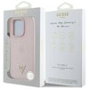 Etui GUESS Grained Hot Stamp Peony Triangle Logo MagSafe do Apple iPhone 16 Pro Max Różowy Marka telefonu Apple