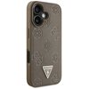 Etui GUESS Grained Hot Stamp Peony Triangle Logo MagSafe do Apple iPhone 16 Brązowy Kompatybilność Apple iPhone 16