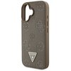 Etui GUESS Grained Hot Stamp Peony Triangle Logo MagSafe do Apple iPhone 16 Brązowy Typ Etui nakładka