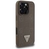 Etui GUESS Grained Hot Stamp Peony Triangle Logo MagSafe do Apple iPhone 16 Pro Brązowy Kompatybilność Apple iPhone 16 Pro