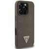 Etui GUESS Grained Hot Stamp Peony Triangle Logo MagSafe do Apple iPhone 16 Pro Max Brązowy Kompatybilność Apple iPhone 16 Pro Max