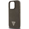 Etui GUESS Grained Hot Stamp Peony Triangle Logo MagSafe do Apple iPhone 16 Pro Max Brązowy Typ Etui nakładka