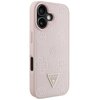 Etui GUESS Grained Hot Stamp Peony Triangle Logo MagSafe do Apple iPhone 16 Różowy Kompatybilność Apple iPhone 16