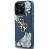 Etui GUESS Grained Roses Big 4G Logo do Apple iPhone 16 Pro Max Niebieski Seria telefonu iPhone