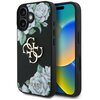 Etui GUESS Grained Roses Big 4G Logo do Apple iPhone 16 Czarny