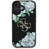 Etui GUESS Grained Roses Big 4G Logo do Apple iPhone 16 Czarny Model telefonu iPhone 16