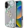 Etui GUESS Grained Roses Big 4G Logo do Apple iPhone 16 Fioletowy