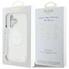 Etui GUESS IML Metal Colored Circle Classic Logo MagSafe do Apple iPhone 16 Biały Marka telefonu Apple