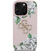 Etui GUESS Grained Roses Big 4G Logo do Apple iPhone 16 Pro Różowy Model telefonu iPhone 16 Pro