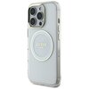 Etui GUESS IML Metal Colored Circle Classic Logo MagSafe do Apple iPhone 16 Pro Max Biały Seria telefonu iPhone