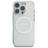 Etui GUESS IML Metal Colored Circle Classic Logo MagSafe do Apple iPhone 16 Pro Max Biały Model telefonu iPhone 16 Pro Max