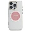 Etui GUESS IML Metal Colored Circle Classic Logo MagSafe do Apple iPhone 16 Pro Różowy Model telefonu iPhone 16 Pro