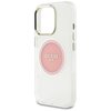 Etui GUESS IML Metal Colored Circle Classic Logo MagSafe do Apple iPhone 16 Pro Różowy Typ Etui nakładka