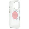 Etui GUESS IML Metal Colored Circle Classic Logo MagSafe do Apple iPhone 16 Pro Różowy Gwarancja 24 miesiące