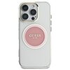 Etui GUESS IML Metal Colored Circle Classic Logo MagSafe do Apple iPhone 16 Pro Max Różowy Model telefonu iPhone 16 Pro Max