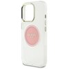 Etui GUESS IML Metal Colored Circle Classic Logo MagSafe do Apple iPhone 16 Pro Max Różowy Typ Etui nakładka