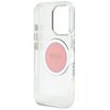 Etui GUESS IML Metal Colored Circle Classic Logo MagSafe do Apple iPhone 16 Pro Max Różowy Gwarancja 24 miesiące