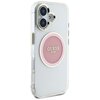 Etui GUESS IML Metal Colored Circle Classic Logo MagSafe do Apple iPhone 16 Różowy Kompatybilność Apple iPhone 16