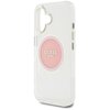 Etui GUESS IML Metal Colored Circle Classic Logo MagSafe do Apple iPhone 16 Różowy Typ Etui nakładka