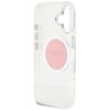 Etui GUESS IML Metal Colored Circle Classic Logo MagSafe do Apple iPhone 16 Różowy Gwarancja 24 miesiące