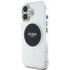 Etui GUESS IML Metal Colored Circle Classic Logo MagSafe do Apple iPhone 16 Czarny Seria telefonu iPhone