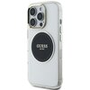 Etui GUESS IML Metal Colored Circle Classic Logo MagSafe do Apple iPhone 16 Pro Przezroczysto-czarny Seria telefonu iPhone