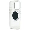 Etui GUESS IML Metal Colored Circle Classic Logo MagSafe do Apple iPhone 16 Pro Przezroczysto-czarny Gwarancja 24 miesiące