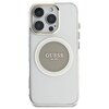 Etui GUESS IML Metal Colored Circle Classic Logo MagSafe do Apple iPhone 16 Pro Szary Model telefonu iPhone 16 Pro