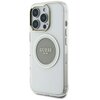 Etui GUESS IML Metal Colored Circle Classic Logo MagSafe do Apple iPhone 16 Pro Max Szary Seria telefonu iPhone