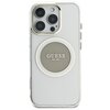 Etui GUESS IML Metal Colored Circle Classic Logo MagSafe do Apple iPhone 16 Pro Max Szary Model telefonu iPhone 16 Pro Max
