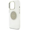 Etui GUESS IML Metal Colored Circle Classic Logo MagSafe do Apple iPhone 16 Pro Max Szary Typ Etui nakładka
