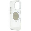 Etui GUESS IML Metal Colored Circle Classic Logo MagSafe do Apple iPhone 16 Pro Max Szary Gwarancja 24 miesiące