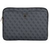 Etui na laptopa GUESS Sleeve 4G Zipper Pocket Triangle Logo 14 cali Czarny