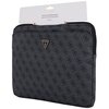 Etui na laptopa GUESS Sleeve 4G Zipper Pocket Triangle Logo 14 cali Czarny Rodzaj zamknięcia Zamek błyskawiczny