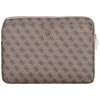 Etui na laptopa GUESS Sleeve 4G Zipper Pocket Triangle Logo 14 cali Brązowy