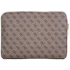 Etui na laptopa GUESS Sleeve 4G Zipper Pocket Triangle Logo 14 cali Brązowy Pasuje do laptopa [cal] 14