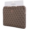Etui na laptopa GUESS Sleeve 4G Zipper Pocket Triangle Logo 14 cali Brązowy Rodzaj zamknięcia Zamek błyskawiczny