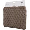 Etui na laptopa GUESS Sleeve 4G Zipper Pocket Triangle Logo 14 cali Brązowy Rodzaj Etui