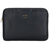 Etui na laptopa GUESS Sleeve Grained Zipper Pocket Triangle Logo 14 cali Czarny