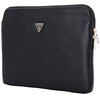 Etui na laptopa GUESS Sleeve Grained Zipper Pocket Triangle Logo 14 cali Czarny Funkcje dodatkowe Amortyzowane wkładki
