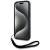 Etui KARL LAGERFELD Saffiano Athleisure Stripes Cord do Apple iPhone 15 Czarno-czerwony Kompatybilność Apple iPhone 15