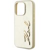 Etui KARL LAGERFELD Wrinkled Metal Signature do Apple iPhone 15 Pro Max Złoty Typ Etui nakładka