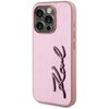 Etui KARL LAGERFELD Wrinkled Metal Signature do Apple iPhone 15 Pro Różowy Model telefonu iPhone 15 Pro