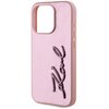 Etui KARL LAGERFELD Wrinkled Metal Signature do Apple iPhone 15 Pro Różowy Typ Etui nakładka